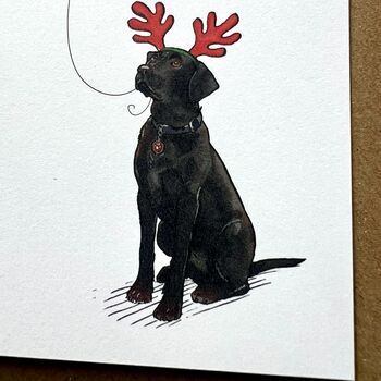 Labrador Christmas Card, 2 of 9