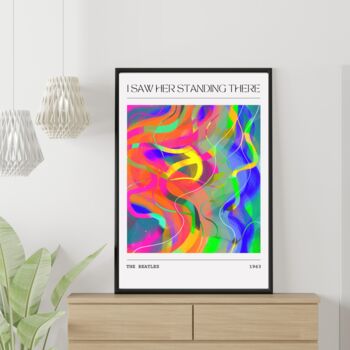 The Beatles Standing There Song Inspired Art Print, 3 of 5