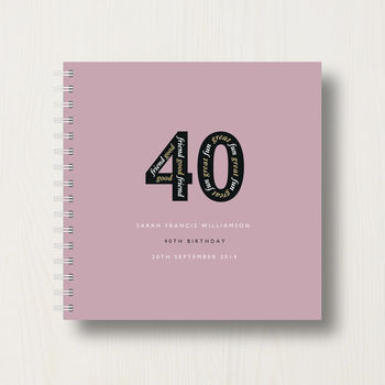 Personalised 40th Birthday Memories Album, 12 of 12