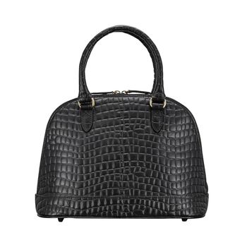 Luxury Mock Crocodile Leather Tote Bag 'Rosa Croco', 7 of 12