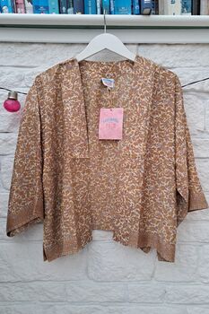 Upcycled Sari Kimono Jacket, 7 of 8