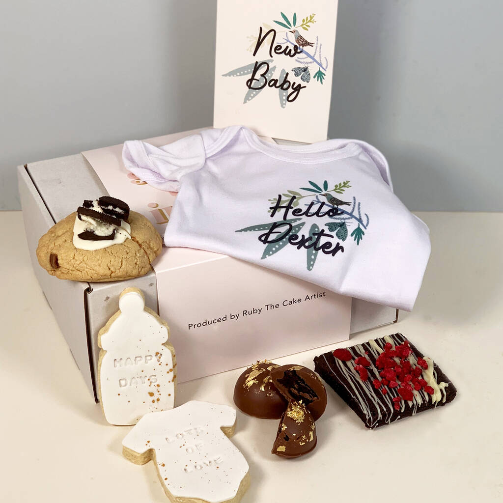 New Baby Gift Box By Ruby The Cake Artist