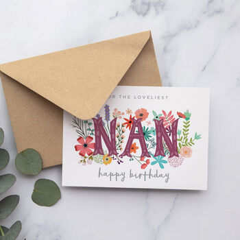 'Loveliest Nan' Birthday Card, 2 of 2