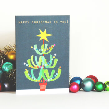 Christmas Tree Greetings Card, 4 of 5