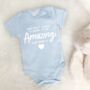 Our First Cuddle Will Be Amazing Love Bump Babygrow, thumbnail 4 of 7