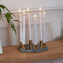 Marble And Gold Candle Holder Centrepiece, thumbnail 1 of 5