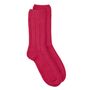 Recycled Wool / Cashmere Socks In Raspberry Pink, thumbnail 6 of 6