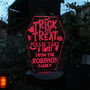 Personalised Trick Or Treat Halloween Solar Light Sign, thumbnail 7 of 8