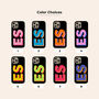 Personalised Initials Black Phone Case, thumbnail 5 of 9