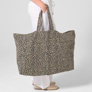 Personalised Leopard Beach Bag, 4 of 6