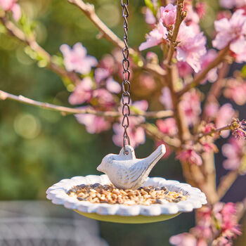 Hanging Flower Garden Bird Dish, 6 of 8