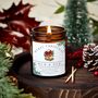 Merry Christmas Mum And Dad Personalised Xmas Candle Present For Parents, thumbnail 4 of 7