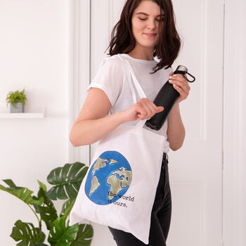 The World Is Ours Globe Tote Bag, 2 of 2