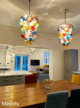 Blown Glass Mini Chandelier, 12 of 12