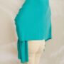 Turquoise Blue 100% Cashmere Travel Wrap Pashmina Shawl Gift Boxed, thumbnail 4 of 8