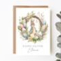 Personalised Easter Card Easter Wreath, thumbnail 3 of 5