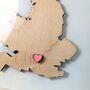 Personalised Valentine's Location Wooden Framed Wedding, thumbnail 4 of 5