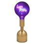 Let's Party Rechargeable Retro Neon Brass Lamp, thumbnail 1 of 5