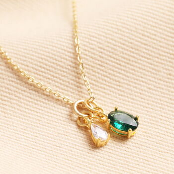 Personalised Heart And Crystal Charm Necklace, 4 of 7