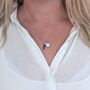 The En Pointe Duo Lapis Lazuli Necklace, Silver, thumbnail 3 of 8