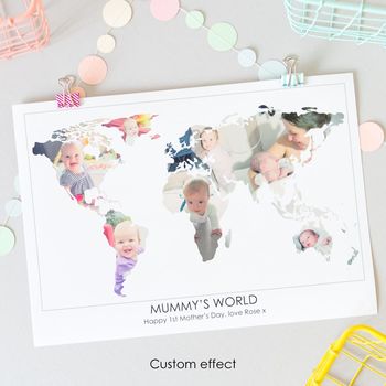 Personalised Mum's World Photo Gift Map, 10 of 12