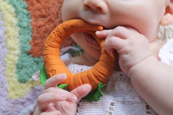 Natural Rubber Fawn Deer Teether Wrist Toy, 4 of 6