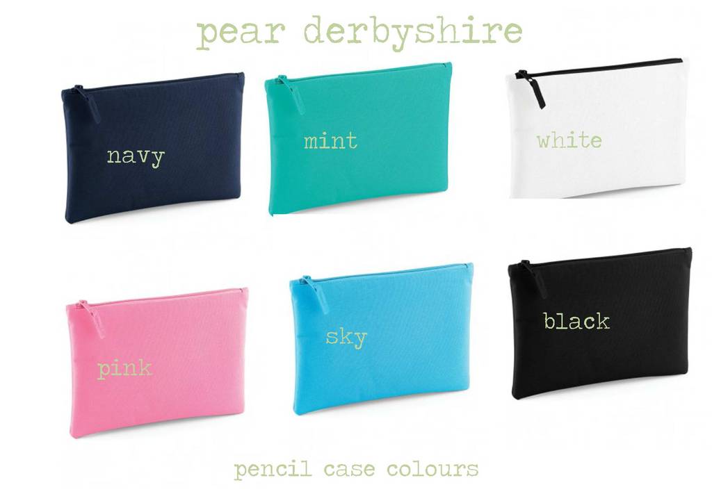 Personalised Large Pencil Case By Pear-Derbyshire | notonthehighstreet.com