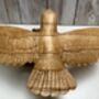 Hand Carved Wooden Soaring Eagle Sculpture Ornament, thumbnail 8 of 12