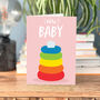 New Baby Card Stacking Toy Illustration, thumbnail 1 of 4