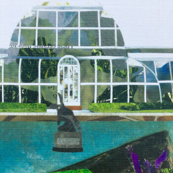 'Kew Gardens, London' Recycled Paper Collage Print, 4 of 5