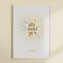 Personalised 'She Said Yes' Foiled Engagement Print, thumbnail 1 of 3