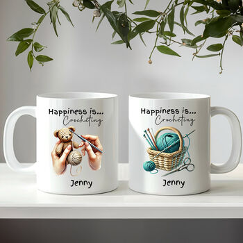 Personalised Crochet Mug And Gifts For A Crocheter, 3 of 10