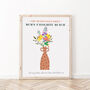 Personalised Mother And Child Birth Flowers Print, thumbnail 2 of 5