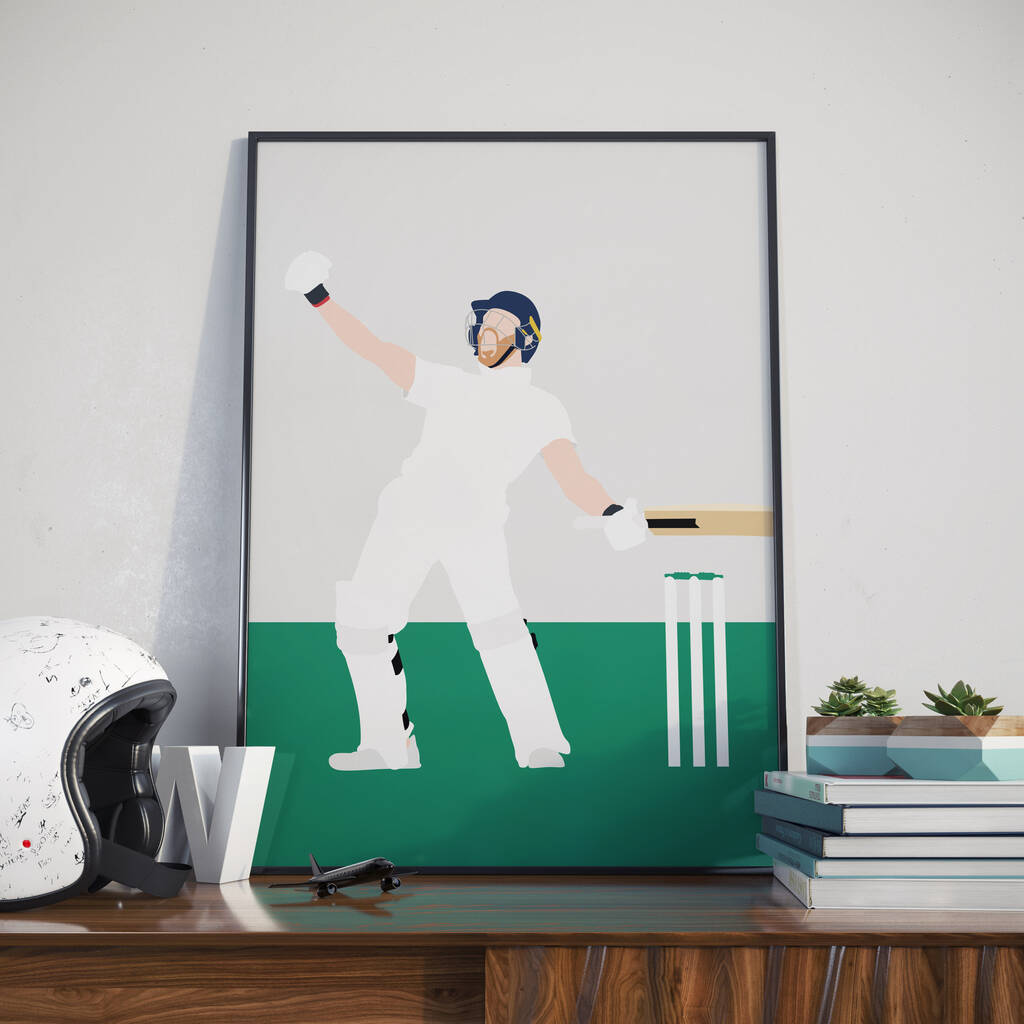 Ben Stokes England Cricket Poster, 1 of 4