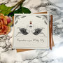 'Art Nouveau Swans' Wedding Card, thumbnail 1 of 2
