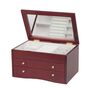 Personalised Hyacinth Cherry Wood Jewellery Box – Large, thumbnail 1 of 3