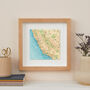 Personalised California Map Print Wall Art, thumbnail 3 of 5