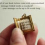 Flower Book Locket Necklace, thumbnail 4 of 9