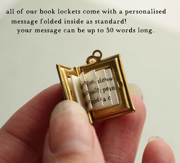 Flower Book Locket Necklace, 4 of 9