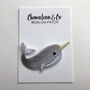 Narwhal Iron On Patch, thumbnail 2 of 4