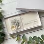 Handmade Wedding Money Wallet Silver Grey Flower, thumbnail 1 of 6