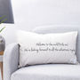 Personalised Tropical Date Cushion, thumbnail 2 of 3