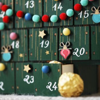 Personalised LED Christmas Tree Advent Calendar, 6 of 7