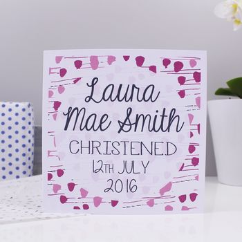 Personalised Christening Card For Boys And Girls, 5 of 9