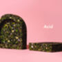 Black Terrazzo Archway Trinket Tray Dish Desk Tidy, thumbnail 2 of 6