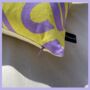 Love Yellow And Lilac Geometric Cushion, thumbnail 6 of 9