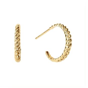 Twisted Hoops Gold Vermeil, 3 of 3
