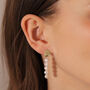 Long Pearl Drop Clip On Earrings, thumbnail 1 of 2
