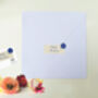 100th Birthday Butterfly Blue Hydrangea Card, Not 3D, thumbnail 5 of 12