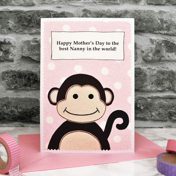 'Little Monkey' Personalised Mother's Day Card, 2 of 5